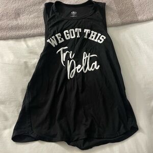 Black Tri Delta Women's Tank Top